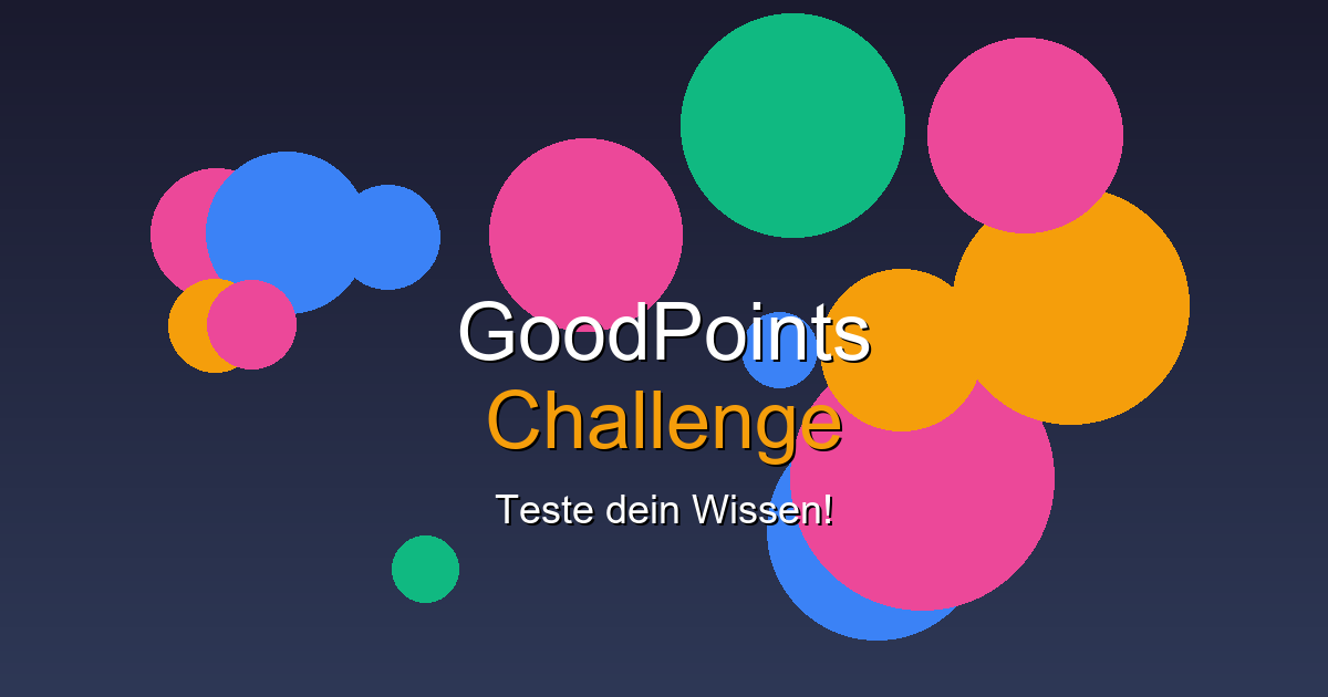 GoodPoints Challenge
